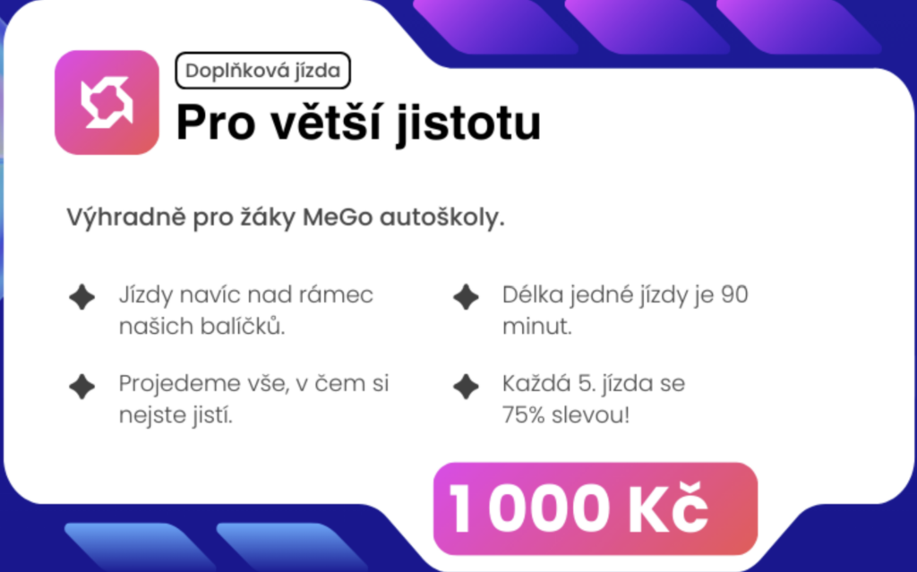 MeGo doplňková jízda